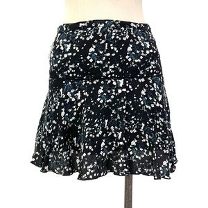 Aritzia- Sunday Best Zelda Navy Floral Mini Skirt Size 2.